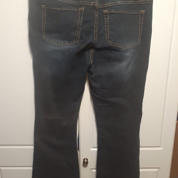 Dark Denim Bootcut Jeans - Picture 2 of 5